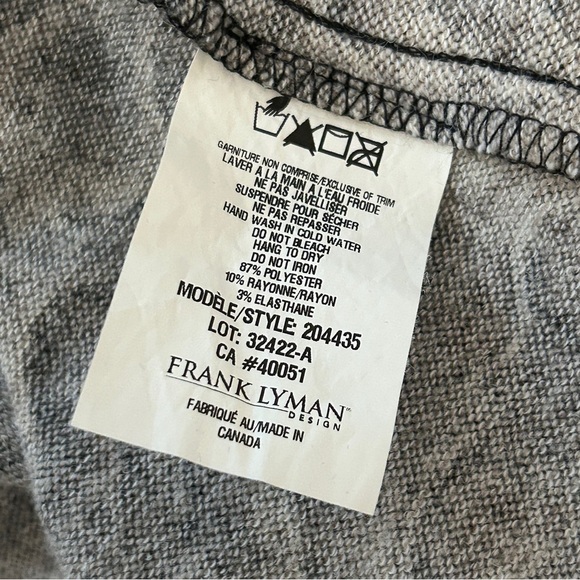 Frank Lyman Design Black and Brown Knit Cardigan - Picture 6 of 12